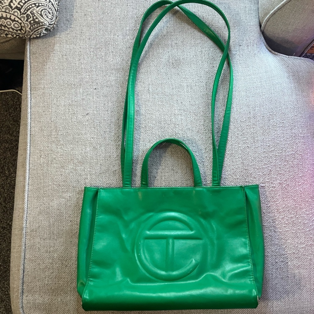 Green telfar bag MEDUIM